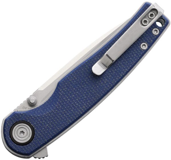 Cobratec Samson Linerlock Blue D2 Folding Knife 3.25" Blade