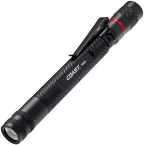 Coast HP3R Rechargeable Penlight LED Flashlight Black Tactical