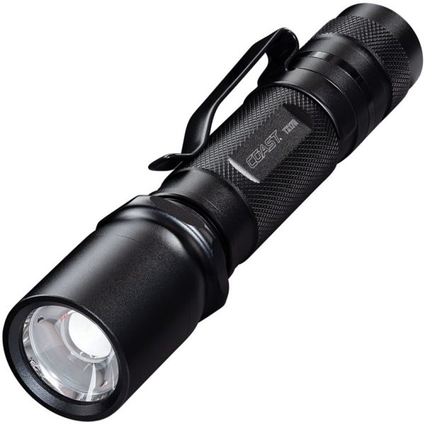 Coast TX17R Rechargeable Tactical Flashlight 1250 Lumens Black