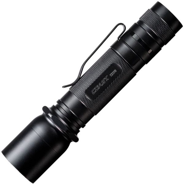 Coast TX17R Rechargeable Tactical Flashlight 1250 Lumens Black