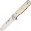 Cudeman MT5 Survival Fixed Blade Knife N695 Steel White Micarta