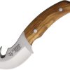 CUD137L.jpg Cudeman Haakon Fixed Blade Olive Wood Hunting Knife Spain