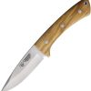 Cudeman Fixed Blade Olive Wood 4" Vanadium Molybdenum Steel Knife