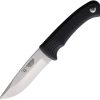 Cudeman Fixed Blade Black 4" Vanadium Molybdenum Steel Knife