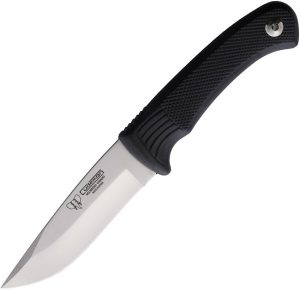 Cudeman Fixed Blade Black 4" Vanadium Molybdenum Steel Knife