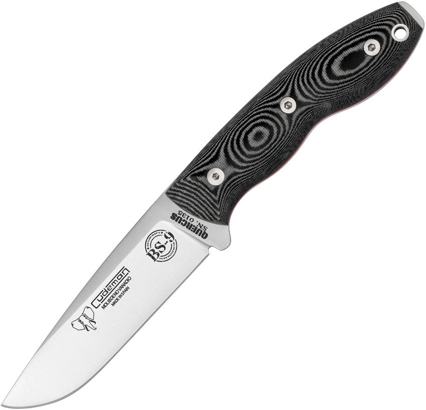 Cudeman Quercus Fixed Blade Knife 4.25" Vanadium Molybdenum w/ Sheath