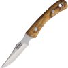 Cudeman Mini Alaska Fixed Blade Olive Wood 3" Satin Knife