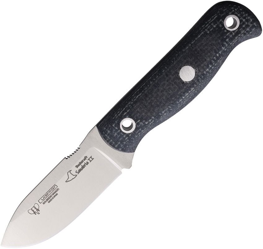 Cudeman Sanabria Mini Bushcraft Fixed Blade Knife 3.5in Vanadium Molybdenum