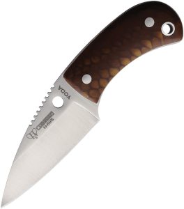 Cudeman YODA Neck Knife Juma N695 Fixed Blade Brown