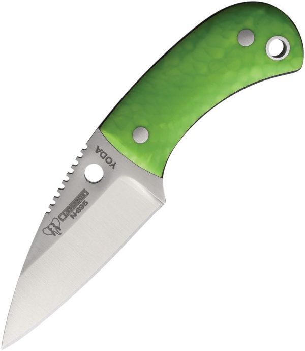 Cudeman YODA Neck Knife Green Juma Fixed Blade N695