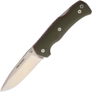 Cudeman Mini Ranger Lockback N690 Green G10 Folding Knife