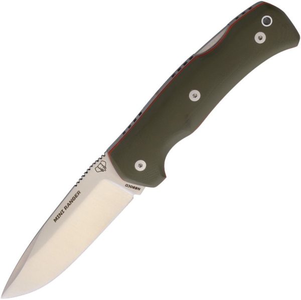Cudeman Mini Ranger Lockback N690 Green G10 Folding Knife