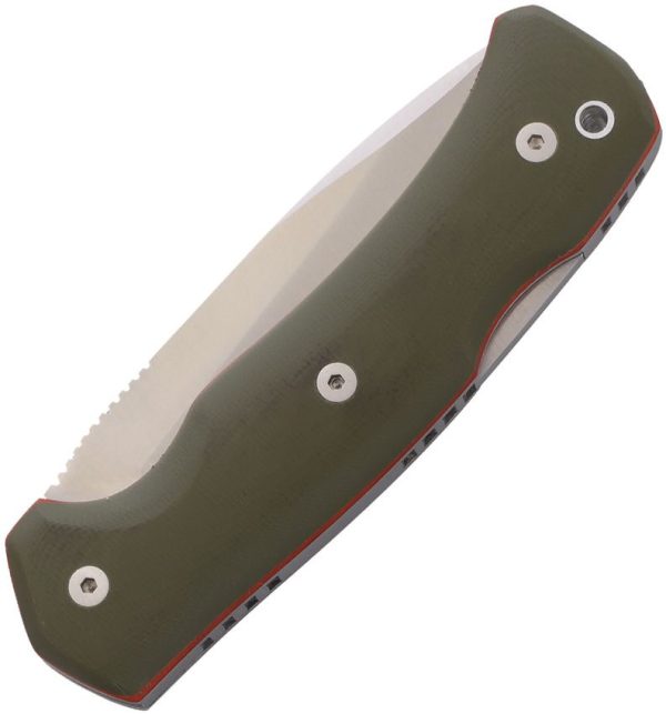 Cudeman Mini Ranger Lockback N690 Green G10 Folding Knife