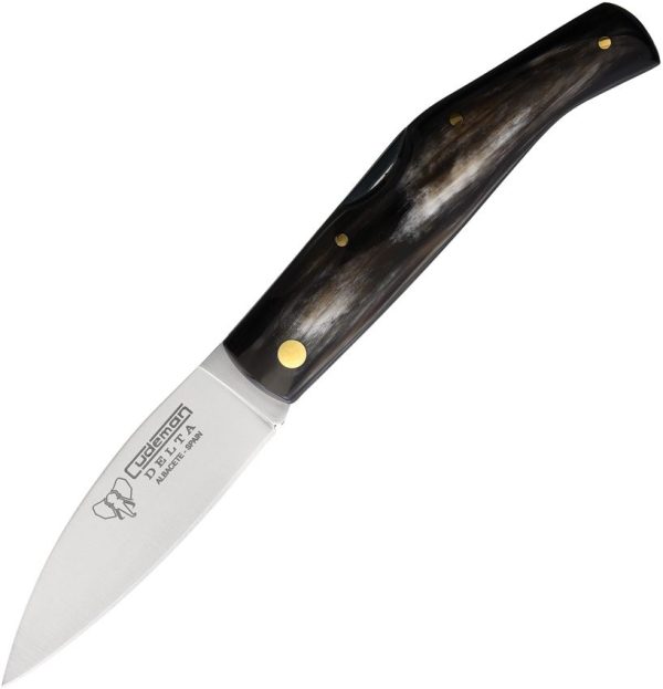 Cudeman Delta Lockback Horn Folding Knife 3.25" Vanadium Steel