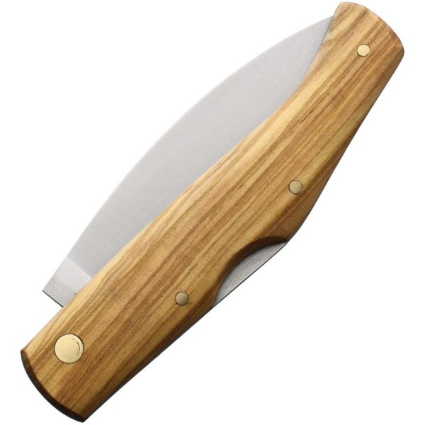 Cudeman Delta Lockback Folding Knife - Olive Wood Handle