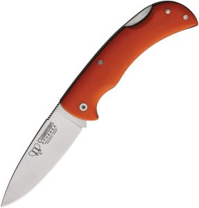 Cudeman Athenea Lockback Orange Folding Knife N690 Steel