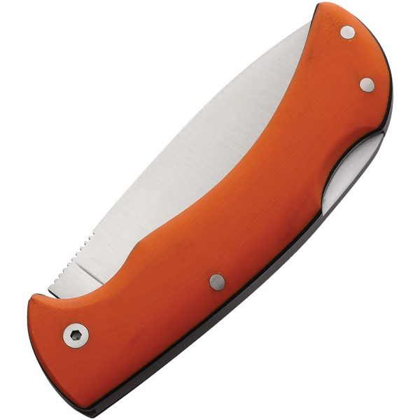 Cudeman Athenea Lockback Orange Folding Knife N690 Steel