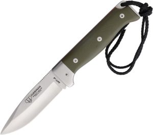 Cudeman MT-4 Green G10 Folding Knife N690 Stainless Rear Lock