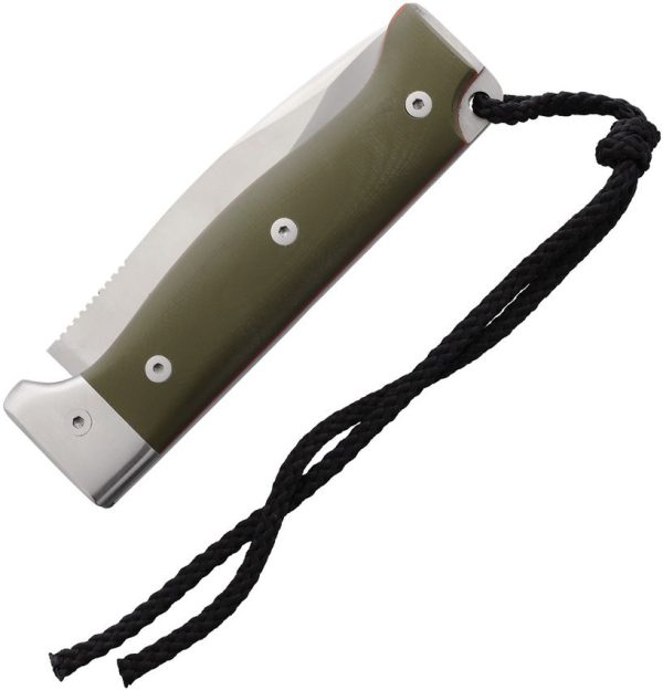 Cudeman MT-4 Green G10 Folding Knife N690 Stainless Rear Lock