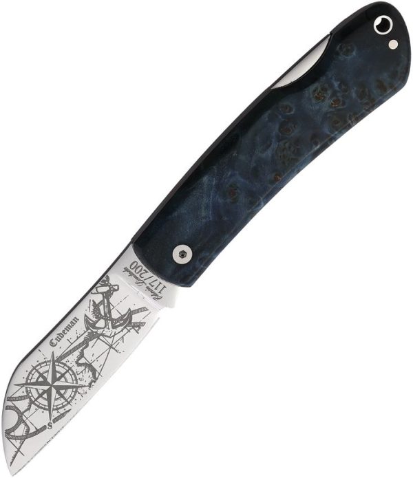 Cudeman La Marinera Lockback N690 Blue Folding Knife LE