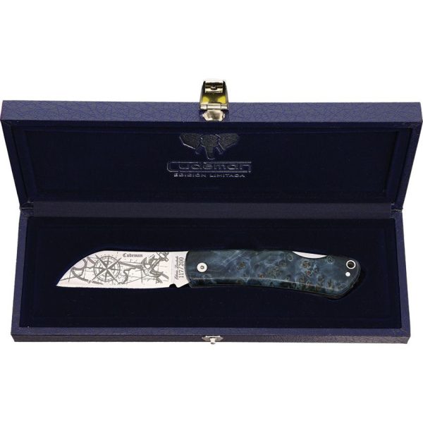 Cudeman La Marinera Lockback N690 Blue Folding Knife LE