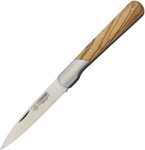 Cudeman Olive Wood Folder 3.5" Vanadium Stainless Folding Knife