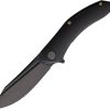 Cavol Bucarto Framelock M390 Black Titanium Folding Knife