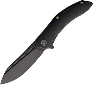 Cavol Bucarto Framelock M390 Black Titanium Folding Knife