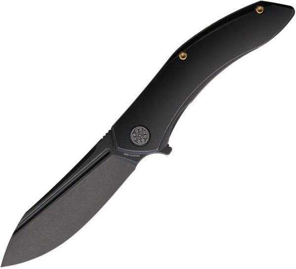 Cavol Bucarto Framelock M390 Black Titanium Folding Knife