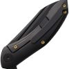 Cavol Bucarto Framelock M390 Black Titanium Folding Knife