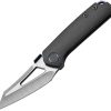 Cavol Denka Linerlock Black Folding Knife M390 Titanium