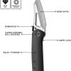Cavol Denka Linerlock Black Folding Knife M390 Titanium