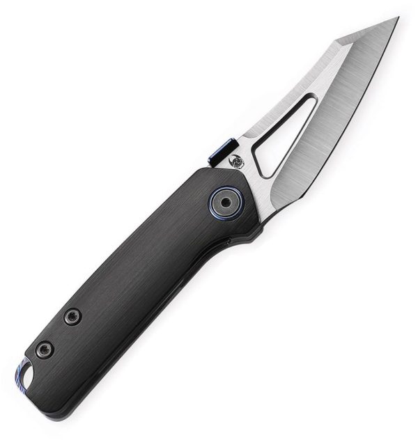 Cavol Denka Linerlock Black Folding Knife M390 Titanium