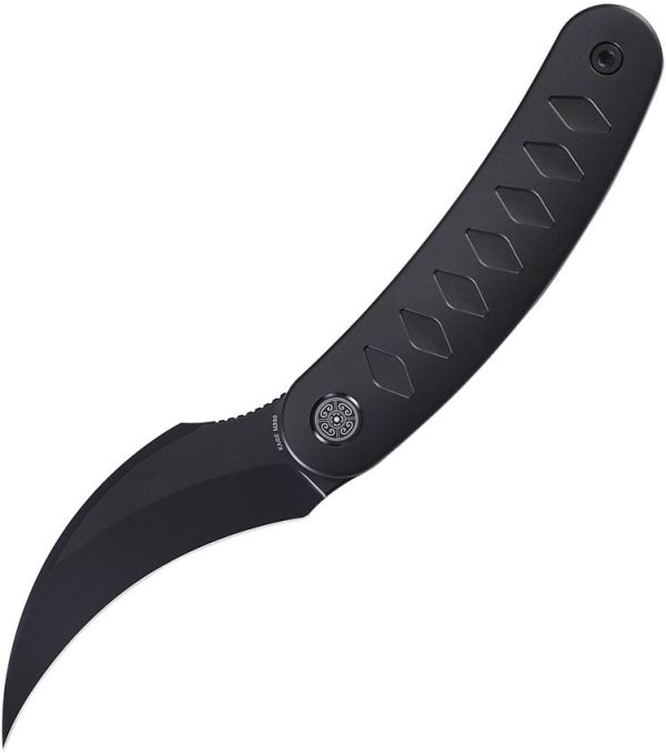 Cavol Kage Linerlock Black Folding Knife M390 Titanium Handle