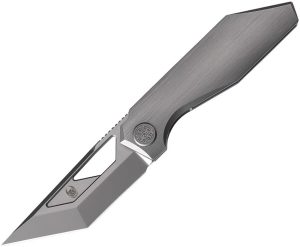 Cavol Shimo Framelock Gray M390 Ceramic Folding Knife