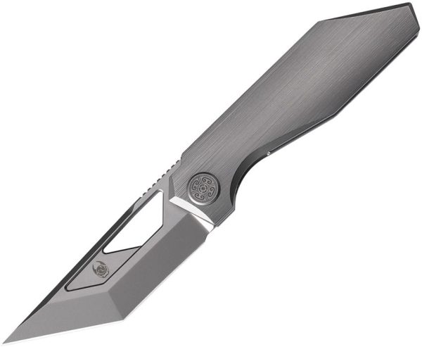 Cavol Shimo Framelock Gray M390 Ceramic Folding Knife