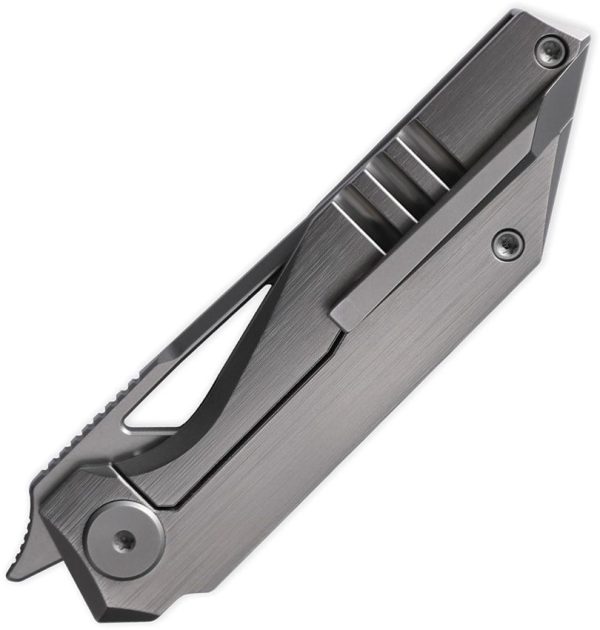 Cavol Shimo Framelock Gray M390 Ceramic Folding Knife