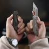 Cavol Shimo Framelock Gray M390 Ceramic Folding Knife