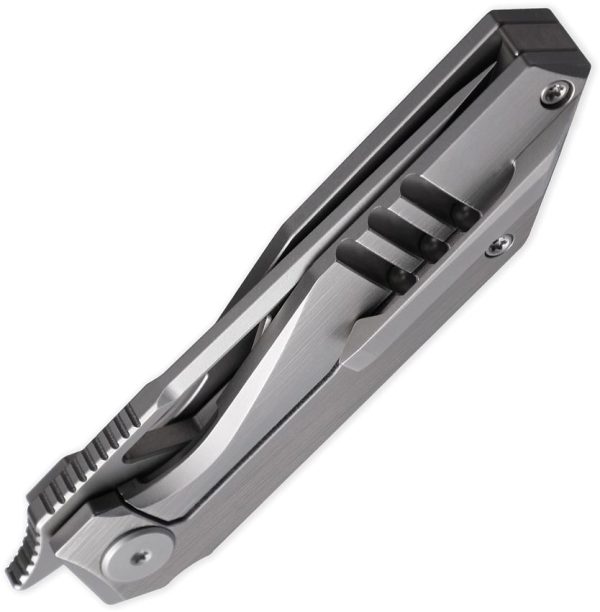 Cavol Shimo Framelock Gray M390 Ceramic Folding Knife