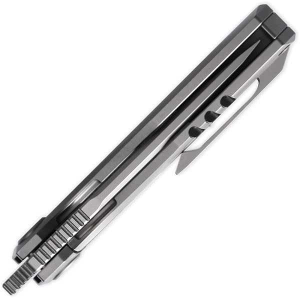 Cavol Shimo Framelock Gray M390 Ceramic Folding Knife