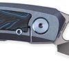 Cavol Kamasu Framelock Folding Knife M390 Blue Titanium G10