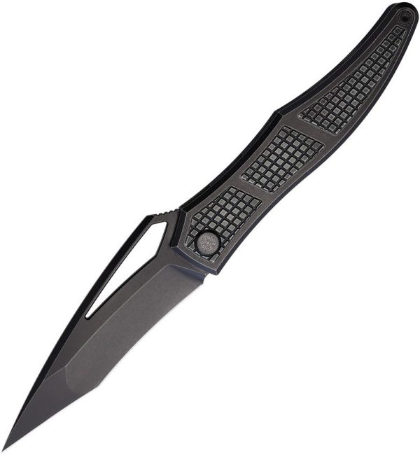 Cavol Ripback Framelock Folding Knife M390 Black Titanium