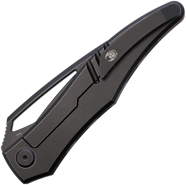 Cavol Ripback Framelock Folding Knife M390 Black Titanium