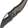 Cavol Krasu Framelock Black Folding Knife EDC