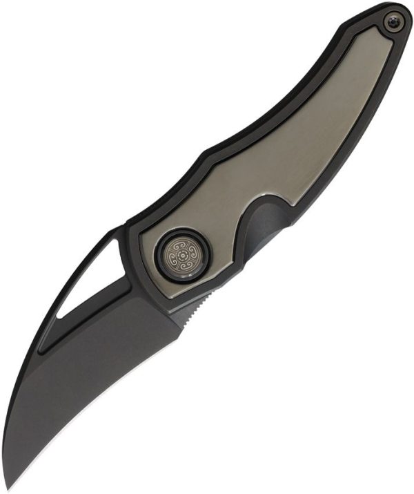Cavol Krasu Framelock Black Folding Knife EDC