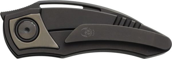 Cavol Krasu Framelock Black Folding Knife EDC