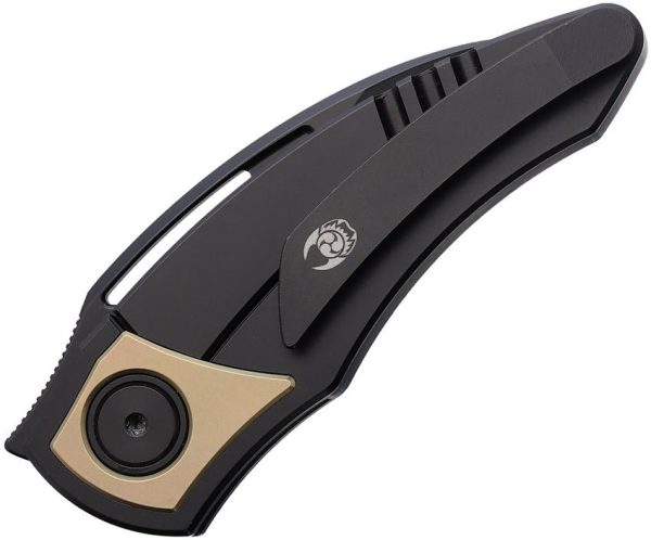 Cavol Krasu Framelock Folding Knife M390 Black Titanium