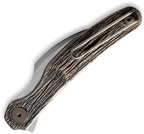 Cavol C09 Linerlock Titanium - Bronze Handle Elmax