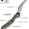 Cavol C09 Linerlock Titanium - Bronze Handle Elmax