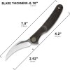 Cavol C09 Linerlock Titanium - Bronze Handle Elmax